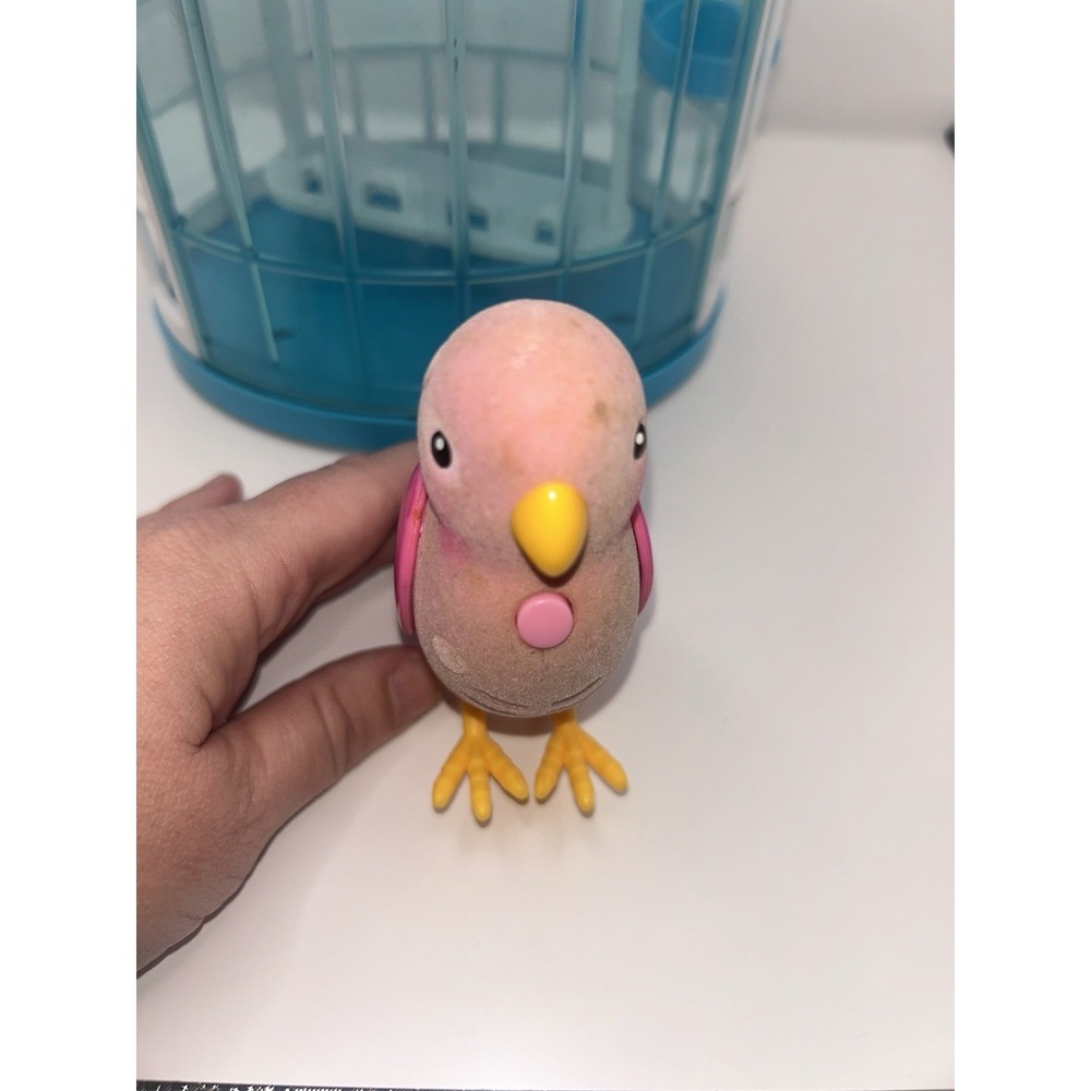 Little Live Pets Bird w/ Cage Pink Wings Moose Toys FOR PARTS OR REPAIR - Picture 5 of 9